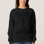 Moletom Menorah Chanukah Hanukkah Engraçado Sarcástico<br><div class="desc">Menorah Chanukah Hanukkah Engraçado Sarcástico</div>