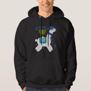 Moletom Menorah Hanukkah Lhama Fofo Alpaca Chanukah Cristo