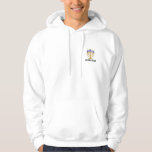 MOLETOM MENORAH HOODIE<br><div class="desc">Seu simples Menorah Hoodie branco manterá o frio longe do lado direito!</div>