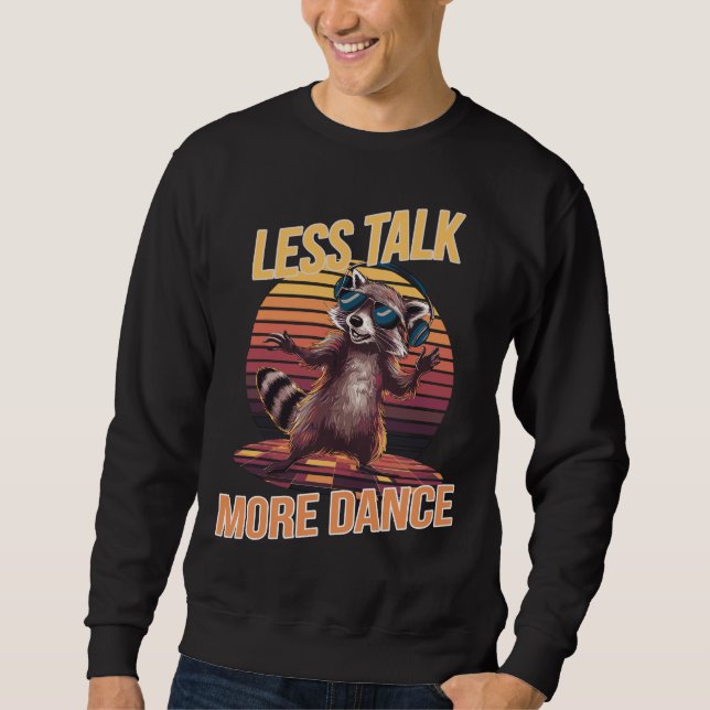 Moletom Menos conversa com mais cavalete de dança com Fone (Frente)