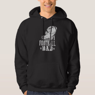 Moletom Mens 1 Pai de futebol para futebol Dia de os pais