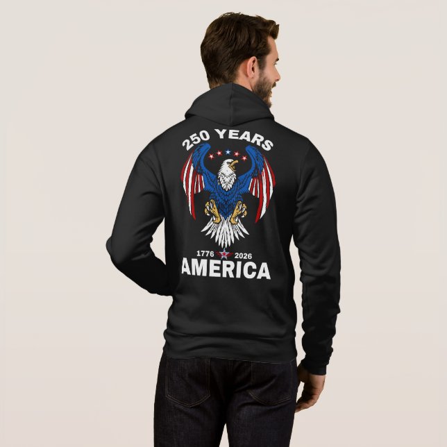 Moletom Mens 250º Aniversário América  (Parte Traseira Completa)