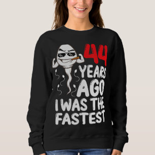 Moletom Mens 44 Birthday Gag Vestido Há 44 Anos Eu Era