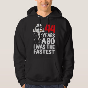 Moletom Mens 44 Birthday Gag Vestido Há 44 Anos Eu Era
