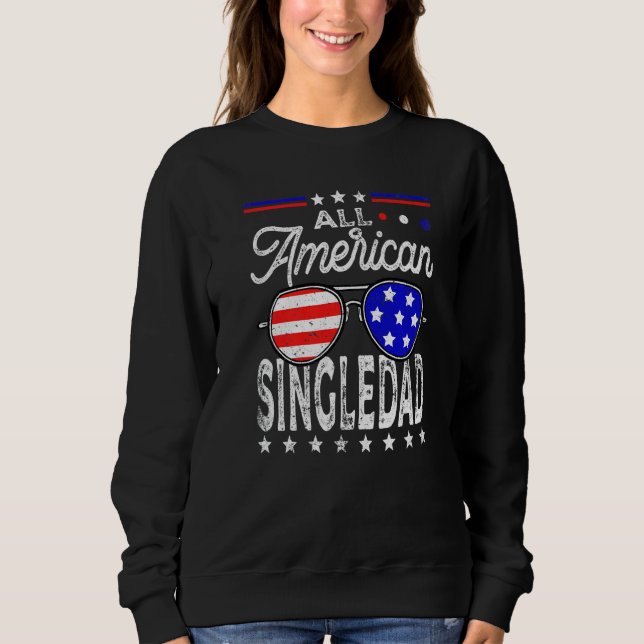 Moletom Mens Afetou Todo O Singledad Americano Flag Fa (Frente)