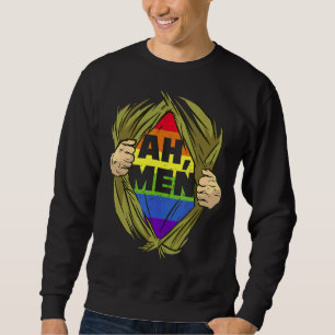Moletom Mens Ah Men Pride Mês Lgbt Homossexual Rainbow Co
