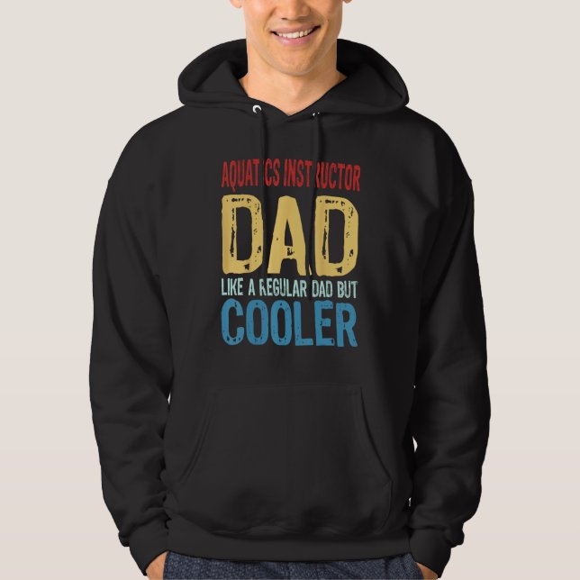 Moletom Mens Aquatics Instructor Dad  Like a Regular Dad b (Frente)