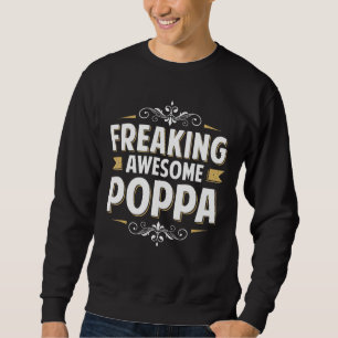 Moletom Mens Awincrível Poppa Para Vovô Pai Em Gordura