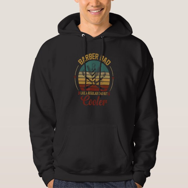 Moletom Mens Barber Pai Como Um Pai Regular Mas Mais Frio (Frente)