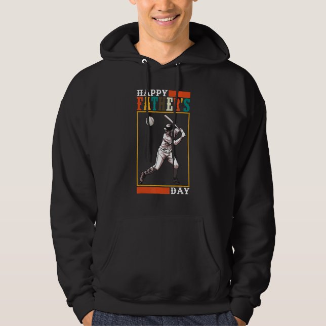 Moletom Mens Baseball Player Happy Father s Day (Frente)