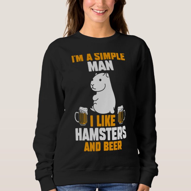 Moletom Mens Beer Hamster (Frente)