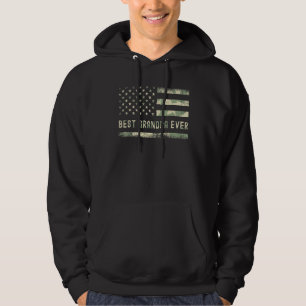 Moletom Mens Best Avô Ever American Militar Camouflag