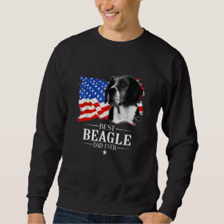 Moletom Mens Best Beagle Dad Ever American Flag Father s D