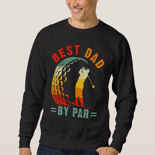 Moletom Mens Best Dad By Par  Golf Daddy Fathers Day US Fl (Frente)