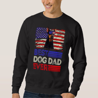 Moletom Mens Best Doberman Pai Ever American Flag Patrioti