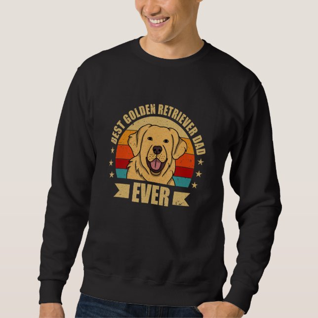 Moletom Mens Best Golden Retriever Dad Ever Daddy Dog (Frente)