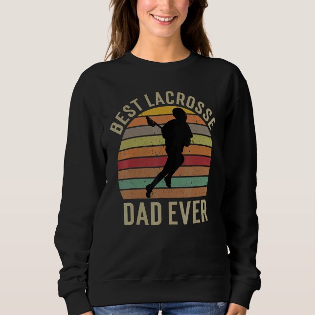 Moletom Mens Best Lacrosse Dad Ever (Frente)