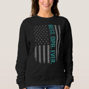 Moletom Mens Best Opa Ever American Pai Flag For Fathers