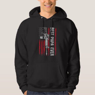 Moletom Mens Best Papa Ever Pai Gun Rights Ar-15 American