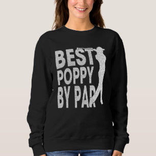 Moletom Mens Best Poppy Por Par Vintage Pro Golfer Padre