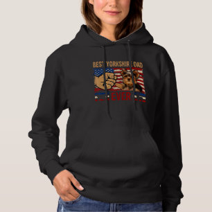 Moletom Mens Best Yorkshire Pai Ever American Flag Dog Ow