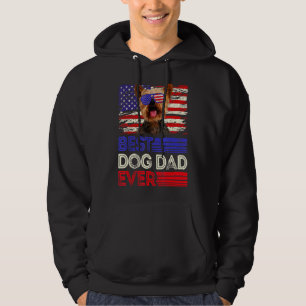 Moletom Mens Best Yorkshire Terrier Pai Ever American Flag