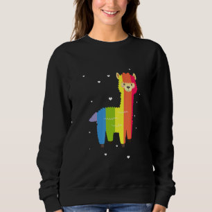 Moletom Mens Bisexual Gay Queer Trans Lgbtq Heart Llama Ra