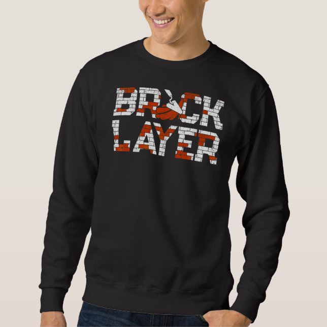 Moletom Mens Bricklayer Brick Mason Masons Masonry Brick (Frente)