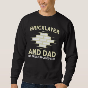 Moletom Mens Bricklayer Pai Destas Crianças Malditas Mason