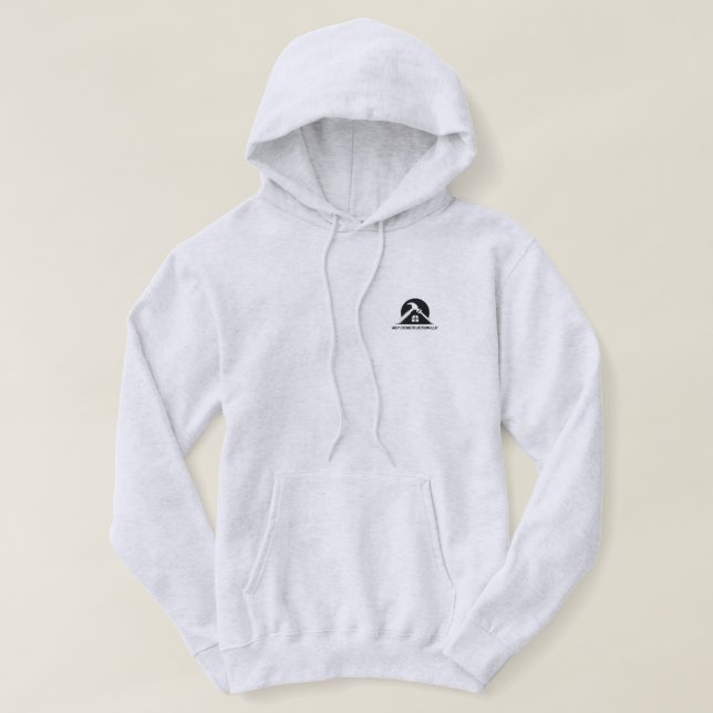 Moletom Men's Business Hoodie with front and back logo-ABP (Frente do Design)