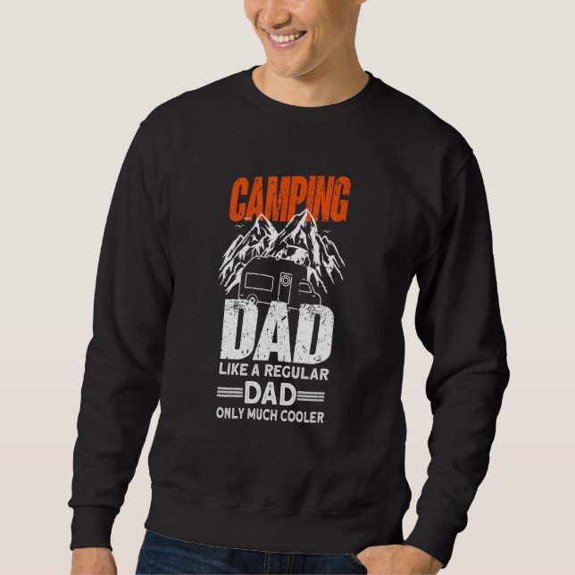 Moletom Mens Camping Dad - Camper Caravan Funny Camping_1 (Frente)