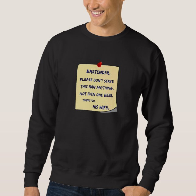 Moletom Mens Caro Bartender Beer Drinker (Frente)
