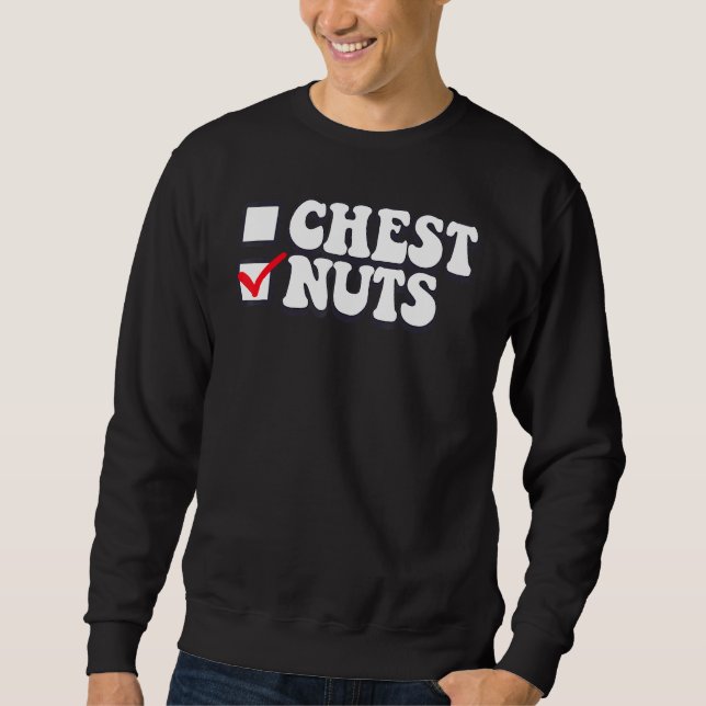 Moletom Mens Chest Nuts Family Matching Chestnuts Christma (Frente)