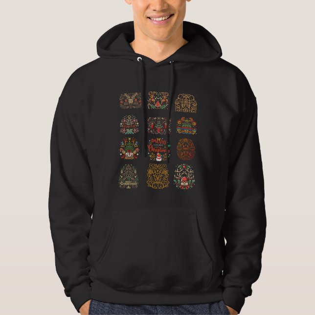 Moletom mens christmas hoddie sweartshirt (Frente)