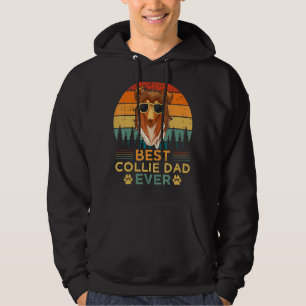 Moletom Mens Collie Dog Vintage Melhor Pai Collie do Pai