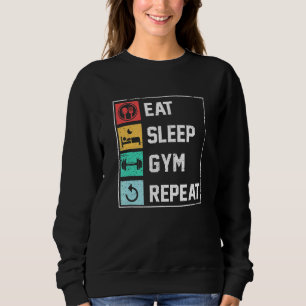 Moletom Mens Comem Sono Gym Repetir Malhação Routine Gym E