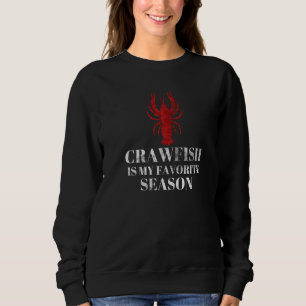 Moletom Mens Crawfish É Minha Época Favorita Mudbud Cajun
