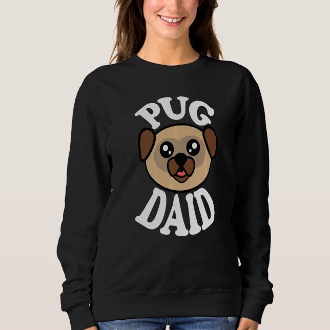 Moletom Mens Cute Pug Daid   (Frente)