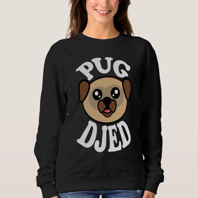 Moletom Mens Cute Pug Djed (Frente)