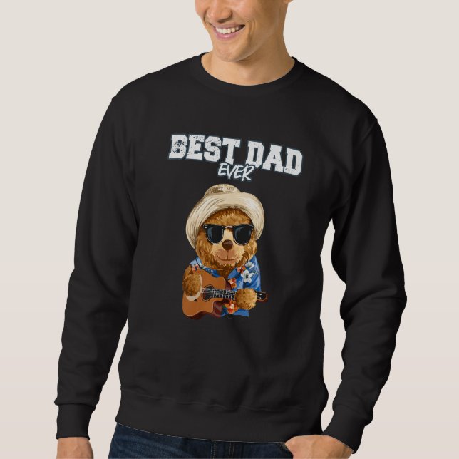 Moletom Mens Dad 2023 Gitarrist for pregnancy announcement (Frente)