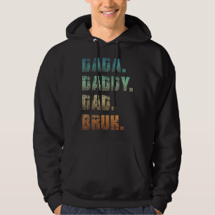 Moletom Mens Dada Pai Bruh Padre E Criança Menino