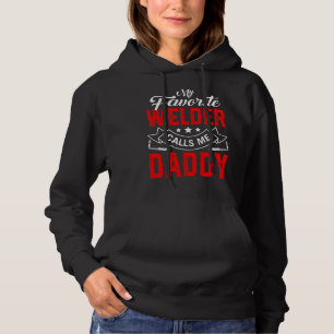 Moletom Mens Dia de os pais Meu Soldador Favorito Me Chama