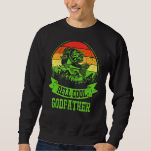 Moletom Mens Dia do Pai Vintage Pesca Rel Legal Godfath