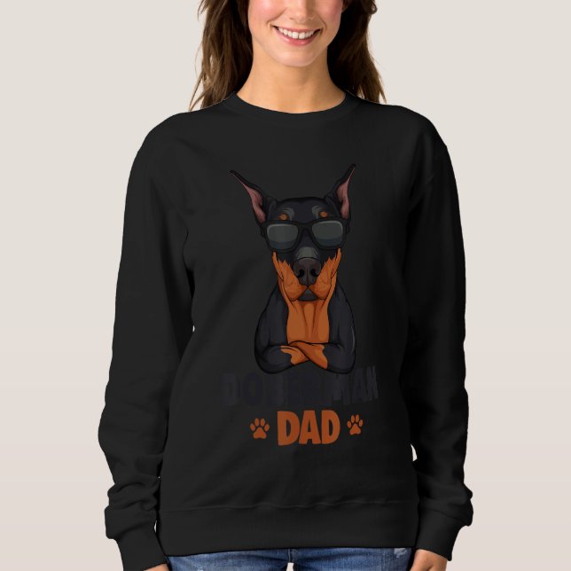 Moletom Mens Doberman Dobie Dad Dog (Frente)