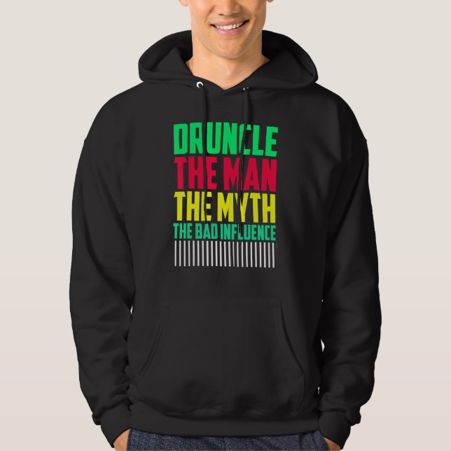 Moletom Mens Druncle Man Mmito Influência Tio Mau (Frente)