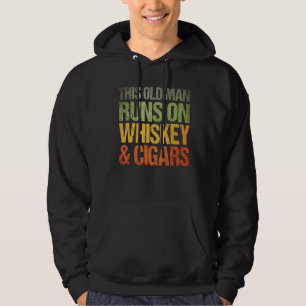 Moletom Mens Este Velho Funciona Com Whiskey & Charutos