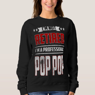 Moletom Mens eu não estou aposentado um profissional Pop