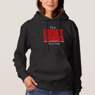 Moletom Mens Eu Sou Um Avô De Rugby Eu Estou Tão Cansado Q