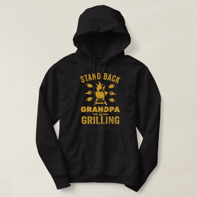 Moletom Mens Grill Master Shirts Vovô Griling Funny BB (Frente do Design)