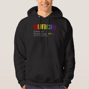 Moletom Mens Guncle Definition Lgbt Tee Para Tio Gay